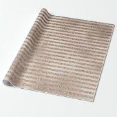 Gold Glitzer Ombre Stripes Geschenkpapier (Ungerollt)