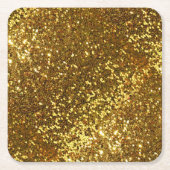 Gold Glitzer Paper Untersetzer (Vorderseite)