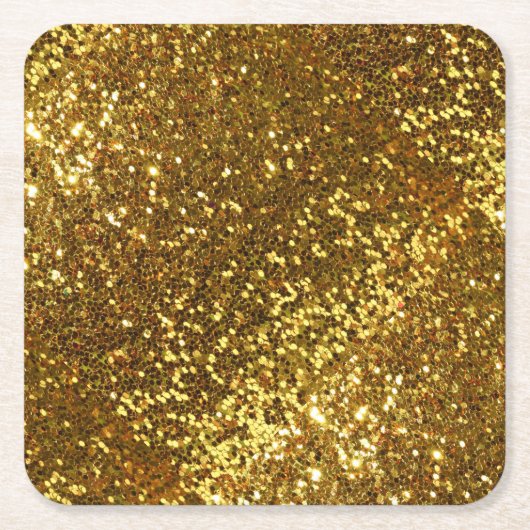 Gold Glitzer Paper Untersetzer (Vorderseite)