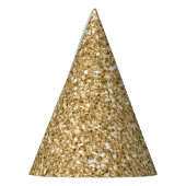 Gold-Glitzer Partyhütchen (Links)