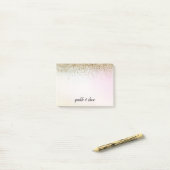 Gold Glitzer Pastel Gefärbte Krawatte Ombre Sparkl Post-it Klebezettel (Auf Schreibtisch)