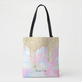 *~* Gold Glitzer Pastel Unicorn Mermaid Rainbow Tasche