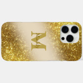 Gold Glitzer personalisiert iPhone/iPad Gehäuse Case-Mate iPhone Hülle (Rückseite (Horizontal))