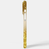 Gold Glitzer personalisiert iPhone/iPad Gehäuse Case-Mate iPhone Hülle (Rückseite / Links)