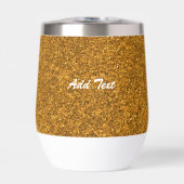 Gold-Glitzer Personalisierter Text hinzufügen (Vorderseite)