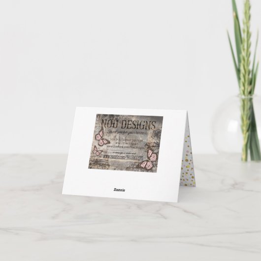 Gold Glitzer Pink Blue Yellow Dankeschön Karte (Rückseite)