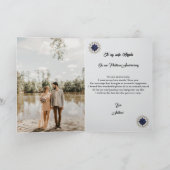 Gold Glitzer Platinum 70. Hochzeitstag Karte (Innenseite)