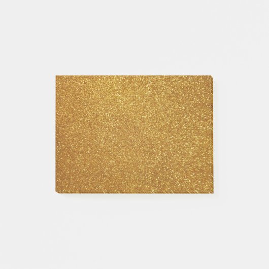 Gold Glitzer Post-it Klebezettel (Vorderseite)