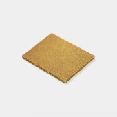 Gold Glitzer Post-it Klebezettel (angewinkelt)