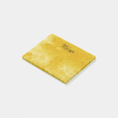 Gold Glitzer Post-it Klebezettel (angewinkelt)
