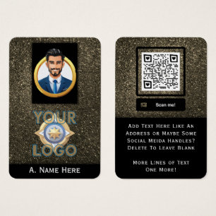 Gold Glitzer Private Security IT Beruflich