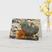 Gold Glitzer Pumpkin, glücklicher Herbst! Karte (Gelbe Blume)