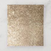 Gold Glitzer Pumpkins Hochzeit im Herbst Platzkarte (Innenseite Aufgefaltet)