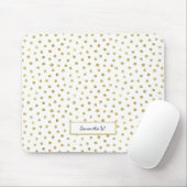 Gold-Glitzer-Punkte Mousepad (Mit Mouse)