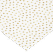 Gold-Glitzer-Punkte Tischdecke (Schrägansicht)