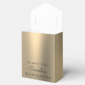 Gold Glitzer Quinceanera Save the Date Geschenkschachtel (Geöffnet)