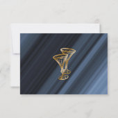 Gold & Glitzer Red Balloons Geburtstag Vielen Dank Mitteilungskarte (Rückseite)