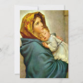 Gold Glitzer Religiöses Weihnachtsfest Party Einladung (Rückseite)