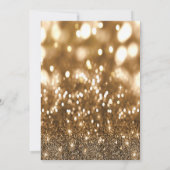 Gold Glitzer Ribbon Cutting Grand Opening Einladung (Rückseite)