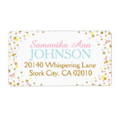 Gold Glitzer Rosa Gelbe Sprinklen (Vorne)