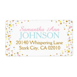 Gold Glitzer Rosa Gelbe Sprinklen