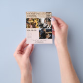 Gold Glitzer Rosa Marketing Foto Flyer für Salon (Gruppe)