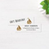 Gold Glitzer Sailboat Einfache Gift Registrierungs (Schreibtisch)