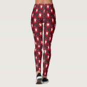 Gold Glitzer Santa Starry Night Leggings (Rückseite)