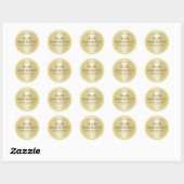 Gold Glitzer Satin Body Butter Labels Runder Aufkleber (Blatt)