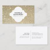 GOLD GLITZER SCHAUTY, MAKEUP ARTIST, SALON VISITENKARTE (Vorne/Hinten)