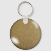 Gold Glitzer Schlüsselanhänger (Vorderseite)