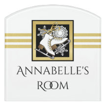 Gold Glitzer Schwarz-weiß Ice Skaten