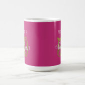 Gold Glitzer Script 50 & Fantastisch über Hot Pink Kaffeetasse (Mittel)