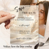 Gold Glitzer Script Save the Date Pergament Einladungen