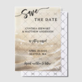 Gold Glitzer Script Save the Date Pergament Einladungen (Versetzt (Einladung))
