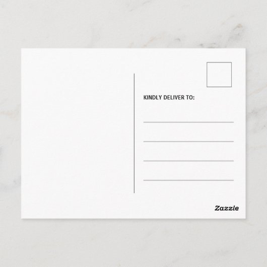 Gold Glitzer Script Weihnachten Postkarte (Rückseite)