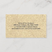 Gold Glitzer Shimmer Glamour | Makeup Brushes Visitenkarte (Rückseite)