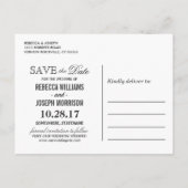 Gold Glitzer Shiny Sparkights Save the Date Ankündigungspostkarte (Rückseite)