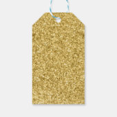 Gold Glitzer Shot Wir tippen die Knochensehen Geschenkanhänger (Rückseite)