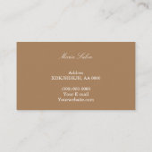 Gold Glitzer Silber Aquarell Business Card Visitenkarte (Rückseite)