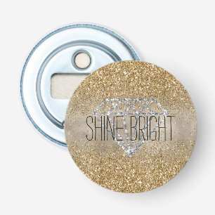 Gold Glitzer Silver Diamond Shine Bright Flaschenöffner