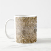 Gold Glitzer Silver Diamond Shine Bright Kaffeetasse (Links)