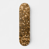 Gold Glitzer Skateboard (Vorne)