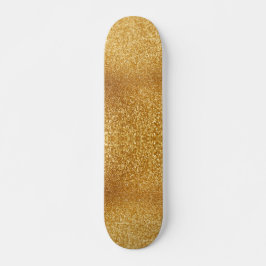 Gold Glitzer Skateboard