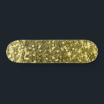 Gold Glitzer Skateboard<br><div class="desc">Erstellen Sie Ihre eigene Skateboard mit Ihren eigenen Bildern und Texten.</div>