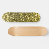 Gold Glitzer Skateboard (Horizontal)