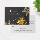 Gold Glitzer Snowflakes Geschenkboxen Black Gift C (Schreibtisch)