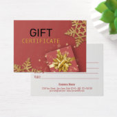 Gold Glitzer Snowflakes Geschenkboxen Rotes Gesche (Schreibtisch)