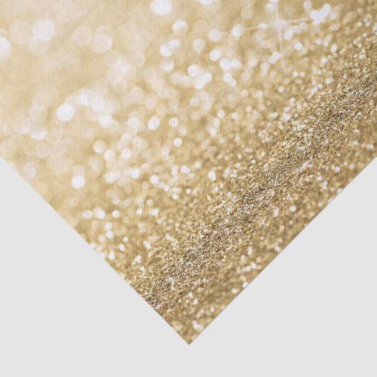 Gold Glitzer Sparkking Seidenpapier (Ausschnitt)