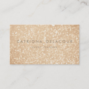 Gold Glitzer Sparkle Bokeh Business Card Visitenkarte